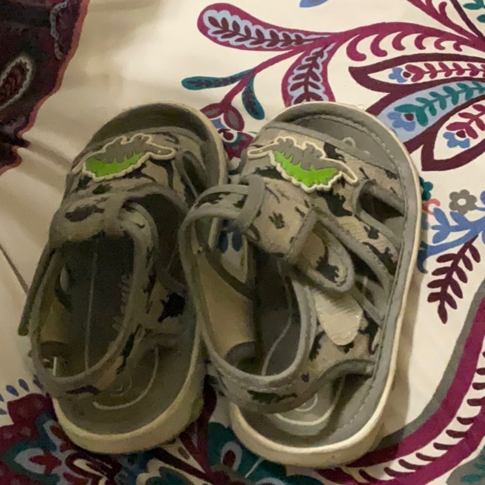 Squeaky dino shoes